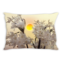 Flowers After Dark 'Midnight Sun' Decorative Lumber Pillow