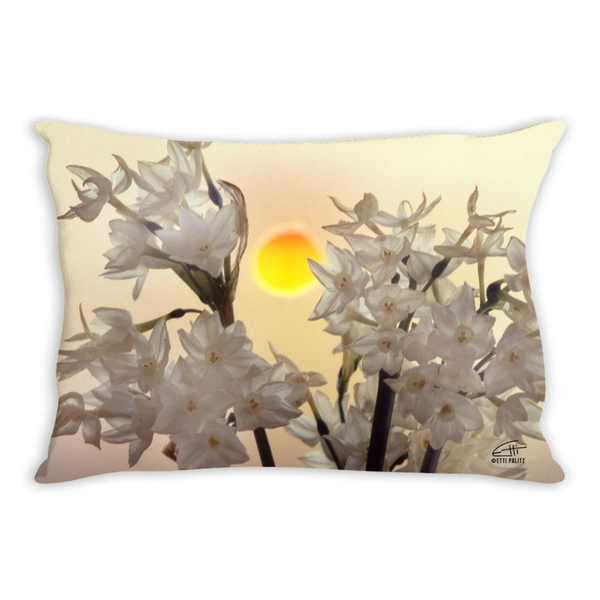 Flowers After Dark 'Midnight Sun' Decorative Lumber Pillow