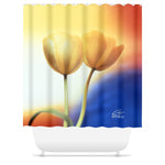 Flowers After Dark 'Touching' Shower Curtain