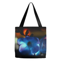 Flowers After Dark 'Blue Freesia' Tote Bag