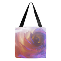 Flowers After Dark 'Electric Rose' Tote Bag