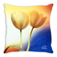 Flowers After Dark 'Touching' Decorative Pillow